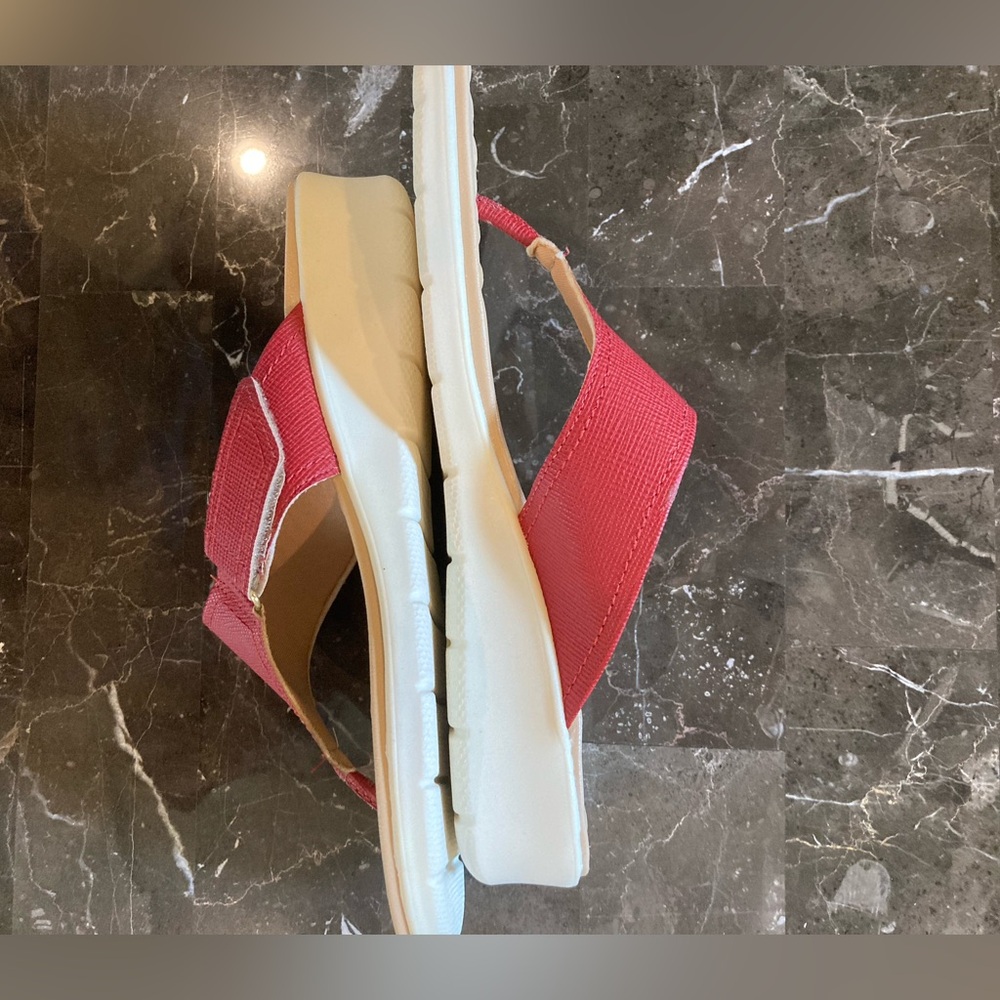 Malu Super Comfort Red Flip Flop Sandals - Picture 9 of 11
